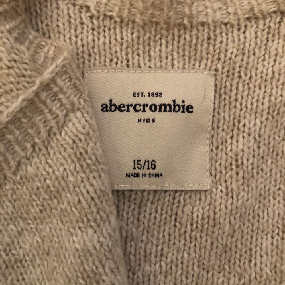 Abercrombie kids Girl’s Open Front Cardigan - Picture 3 of 4